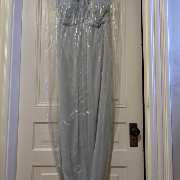 Azazie Ginger Gown in Mist - Picture 4 of 10